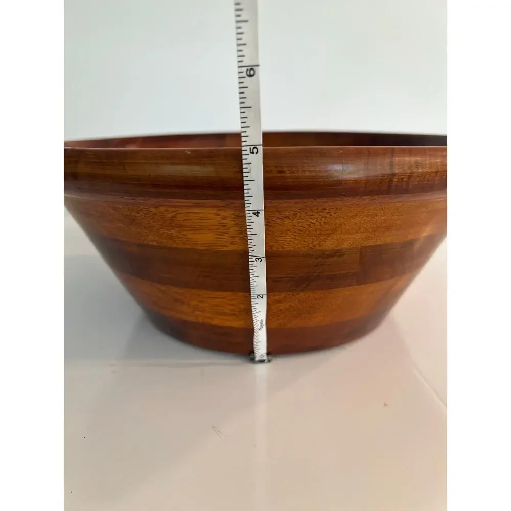 New Dark Wood Salad Bowl JL